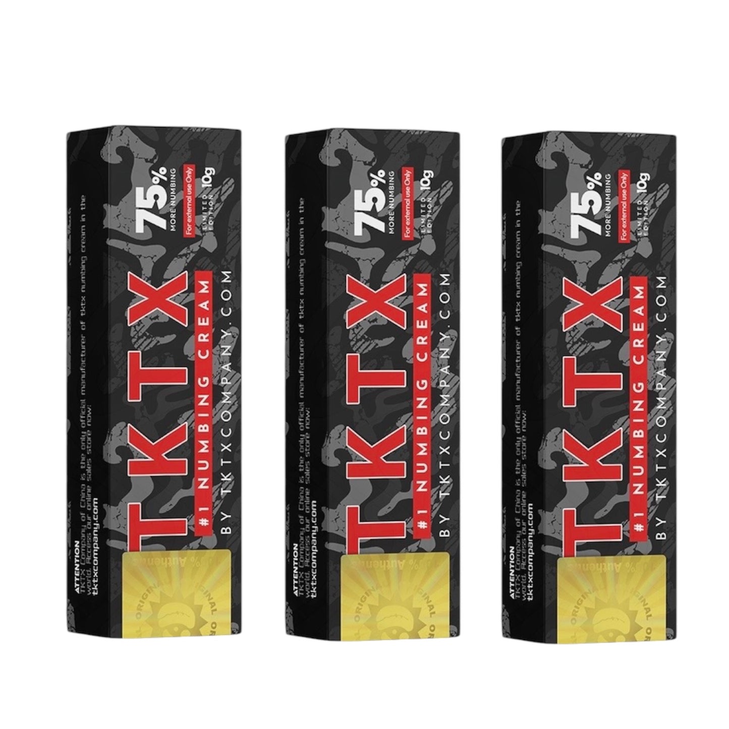 Lot de 3 TKTX Crème Noire 75%